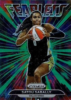 2022 Panini Prizm WNBA - Fearless Prizms Green #6 Satou Sabally Front