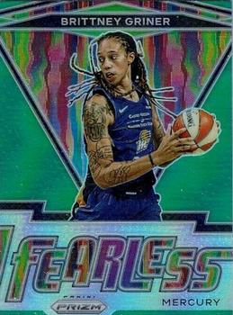 2022 Panini Prizm WNBA - Fearless Prizms Green #9 Brittney Griner Front