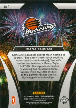 2022 Panini Prizm WNBA - Fireworks #1 Diana Taurasi Back