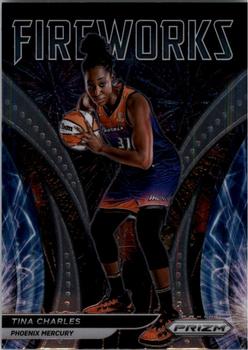 2022 Panini Prizm WNBA - Fireworks #4 Tina Charles Front