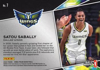 2022 Panini Prizm WNBA - Get Hyped #7 Satou Sabally Back