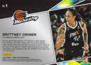 2022 Panini Prizm WNBA - Get Hyped #9 Brittney Griner Back