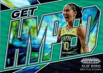 2022 Panini Prizm WNBA - Get Hyped Prizms Green #10 Sue Bird Front