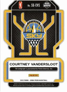 2022 Panini Prizm WNBA - Signatures #SG-CVS Courtney Vandersloot Back