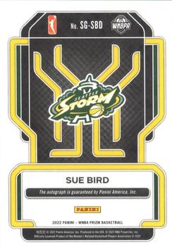 2022 Panini Prizm WNBA - Signatures #SG-SBD Sue Bird Back
