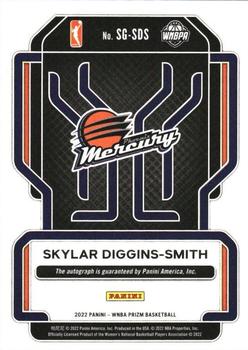 2022 Panini Prizm WNBA - Signatures #SG-SDS Skylar Diggins-Smith Back