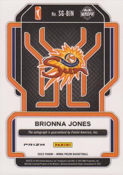 2022 Panini Prizm WNBA - Signatures Prizms Green #SG-BJN Brionna Jones Back