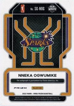 2022 Panini Prizm WNBA - Signatures Prizms Green #SG-NOG Nneka Ogwumike Back