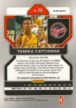 2022 Panini Prizm WNBA - W25 Prizms Signatures #158 Tamika Catchings Back