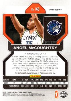 2022 Panini Prizm WNBA - W25 Prizms Signatures #168 Angel McCoughtry Back