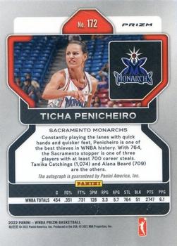 2022 Panini Prizm WNBA - W25 Prizms Signatures #172 Ticha Penicheiro Back