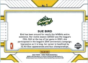2022 Panini Prizm WNBA - Widescreen #1 Sue Bird Back