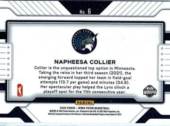 2022 Panini Prizm WNBA - Widescreen #6 Napheesa Collier Back