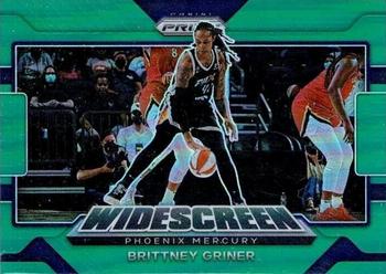2022 Panini Prizm WNBA - Widescreen Prizms Green #8 Brittney Griner Front