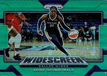 2022 Panini Prizm WNBA - Widescreen Prizms Green #9 Arike Ogunbowale Front