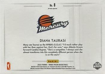 2022 Panini Prizm WNBA - Color Blast #8 Diana Taurasi Back