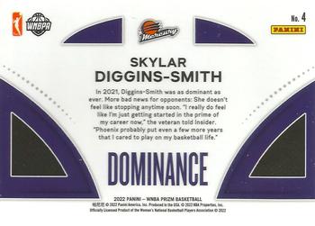 2022 Panini Prizm WNBA - Dominance #4 Skylar Diggins-Smith Back