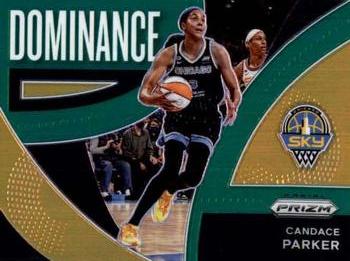 2022 Panini Prizm WNBA - Dominance Prizms Green #8 Candace Parker Front