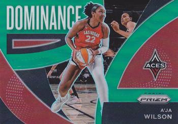 2022 Panini Prizm WNBA - Dominance Prizms Green #14 A'ja Wilson Front