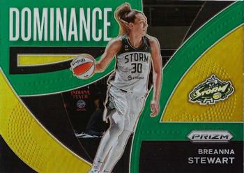 2022 Panini Prizm WNBA - Dominance Prizms Green #15 Breanna Stewart Front