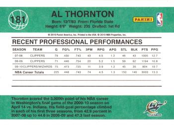 2010-11 Donruss #181 Al Thornton  Back