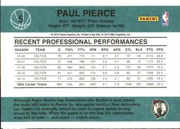 2010-11 Donruss #5 Paul Pierce  Back