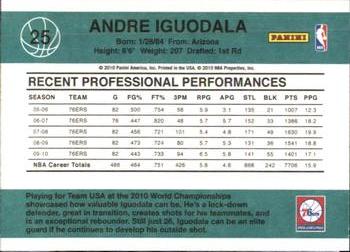2010-11 Donruss #25 Andre Iguodala  Back