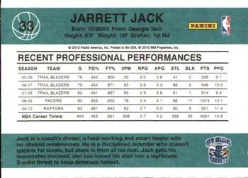 2010-11 Donruss #33 Jarrett Jack  Back
