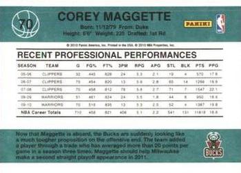 2010-11 Donruss #70 Corey Maggette  Back