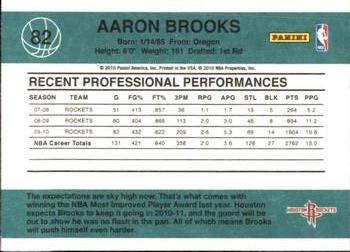 2010-11 Donruss #82 Aaron Brooks  Back