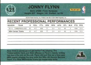 2010-11 Donruss #121 Jonny Flynn  Back