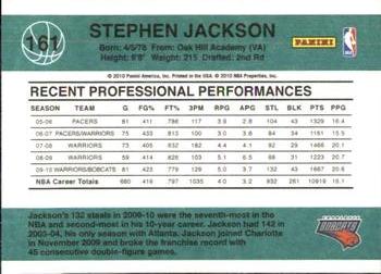 2010-11 Donruss #161 Stephen Jackson  Back