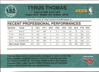 2010-11 Donruss #162 Tyrus Thomas  Back
