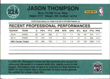 2010-11 Donruss #224 Jason Thompson  Back