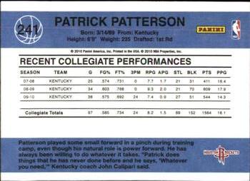 2010-11 Donruss #241 Patrick Patterson  Back