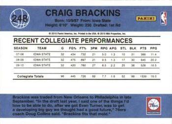 2010-11 Donruss #248 Craig Brackins  Back