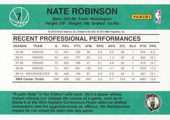 2010-11 Donruss #7 Nate Robinson  Back