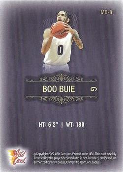 2022 Wild Card Matte #MB-8 Boo Buie Back