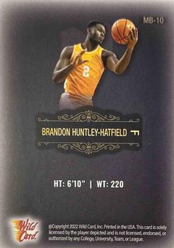2022 Wild Card Matte #MB-10 Brandon Huntley-Hatfield Back