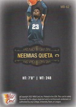 2022 Wild Card Matte #MB-62 Neemias Queta Back