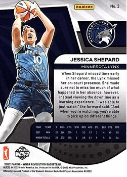2022 Panini Revolution WNBA #2 Jessica Shepard Back