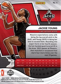 2022 Panini Revolution WNBA #4 Jackie Young Back