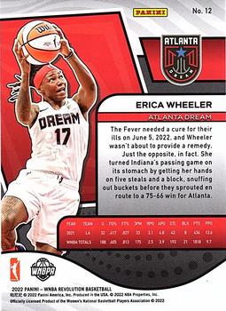 2022 Panini Revolution WNBA #12 Erica Wheeler Back