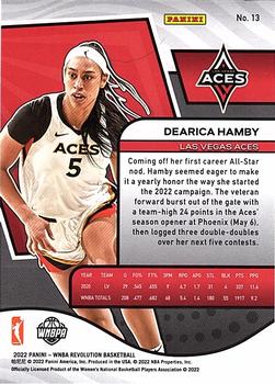 2022 Panini Revolution WNBA #13 Dearica Hamby Back