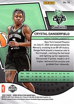 2022 Panini Revolution WNBA #18 Crystal Dangerfield Back