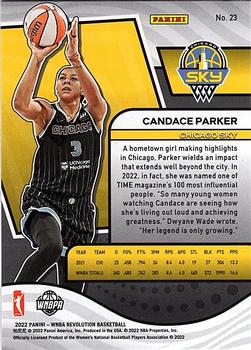 2022 Panini Revolution WNBA #23 Candace Parker Back