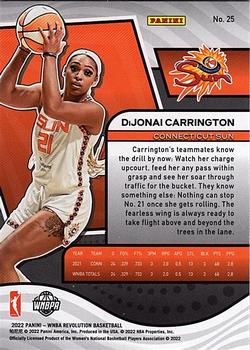 2022 Panini Revolution WNBA #25 DiJonai Carrington Back