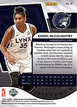 2022 Panini Revolution WNBA #29 Angel McCoughtry Back