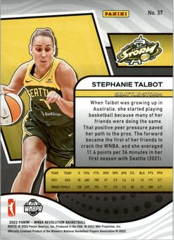 2022 Panini Revolution WNBA #37 Stephanie Talbot Back