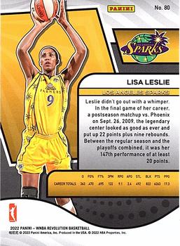 2022 Panini Revolution WNBA #80 Lisa Leslie Back